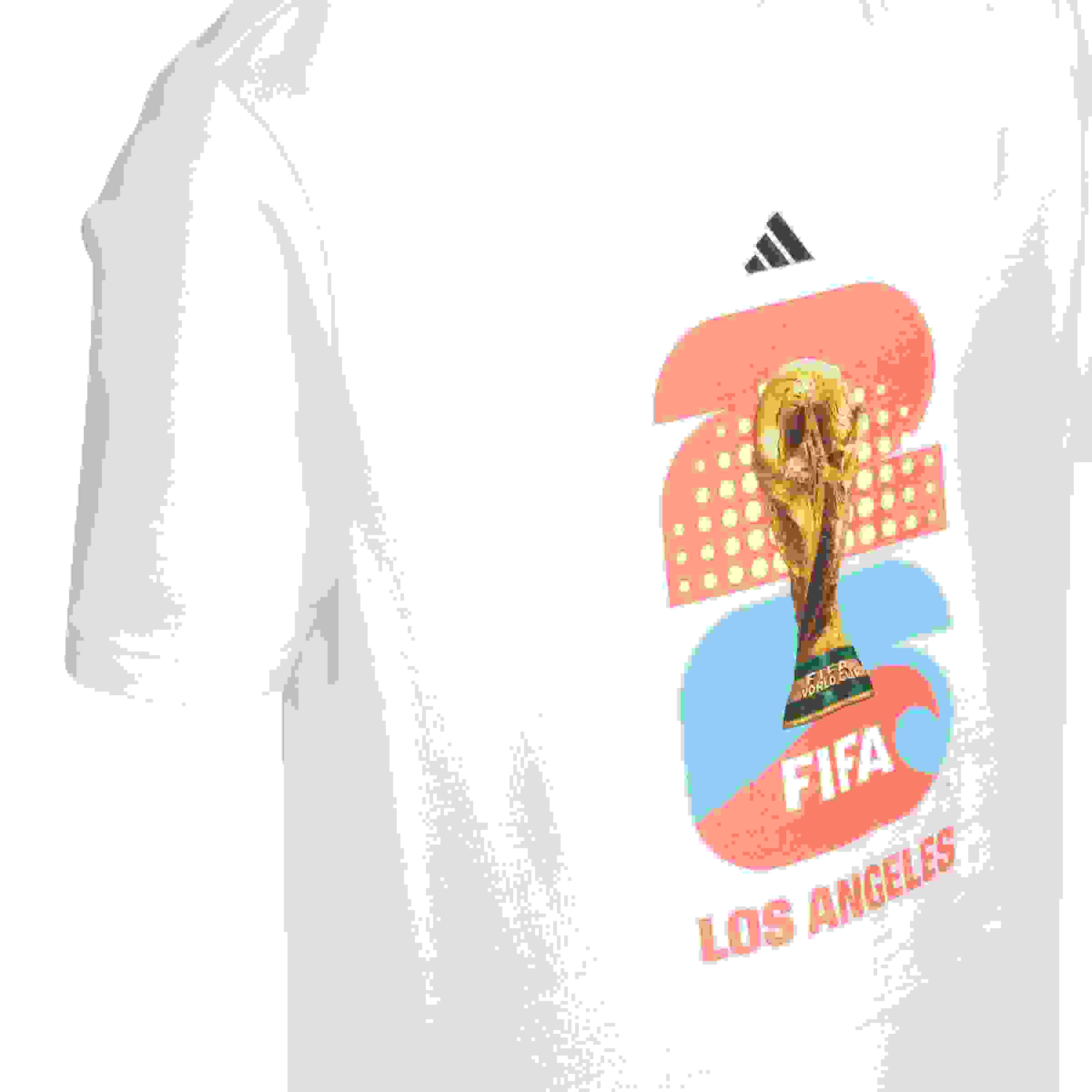 adidas FIFA World Cup 26 Host City Los Angeles Big Kids' White Graphic T-Shirt